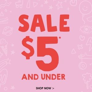 $5 AND UNDER SALE! 🔥